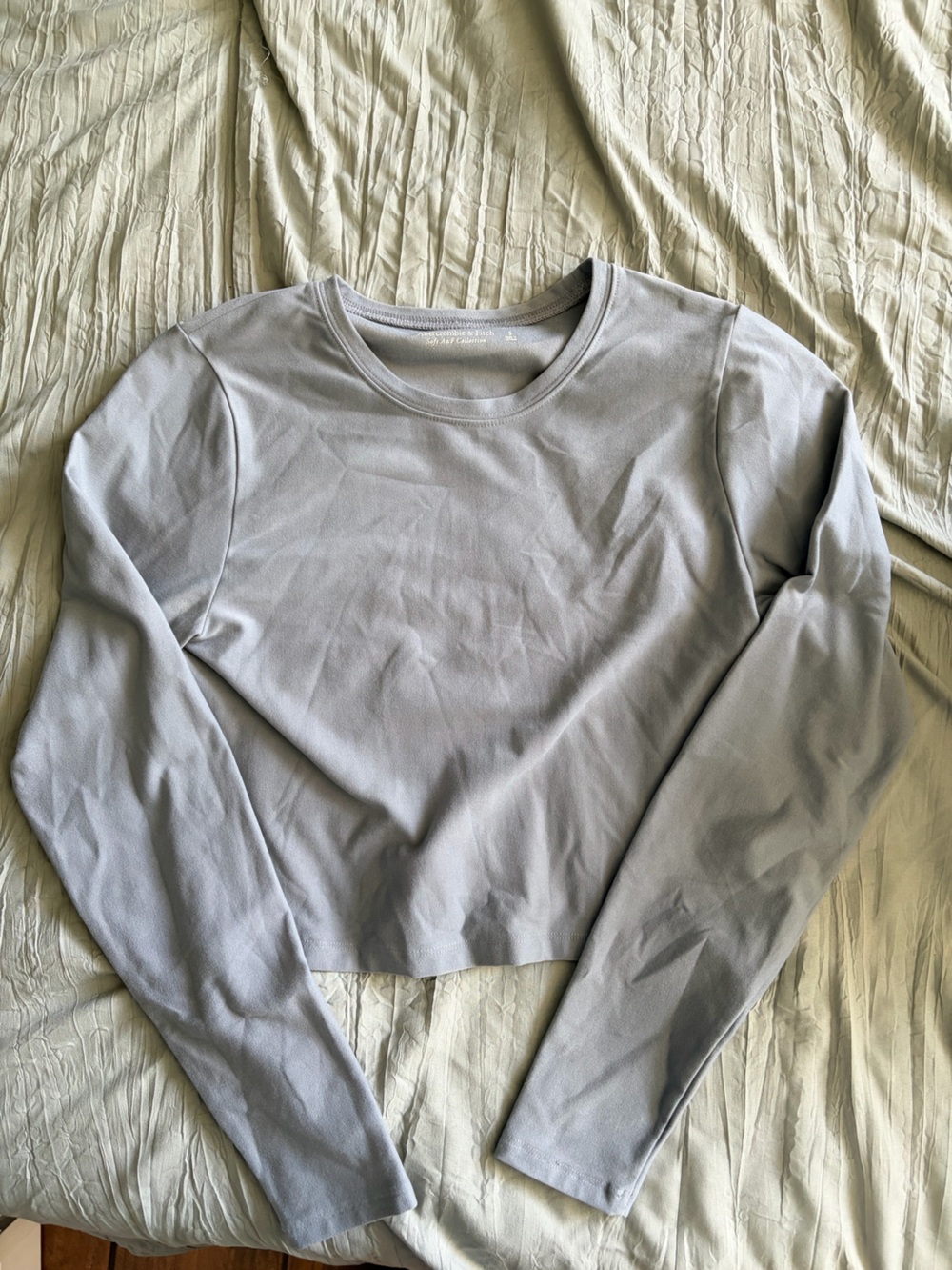 Abercrombie & Fitch Soft Collection Light Blue Gray Long Sleeve